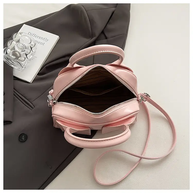 Women's Light Purple Clear Pouch with Bow — feature 5