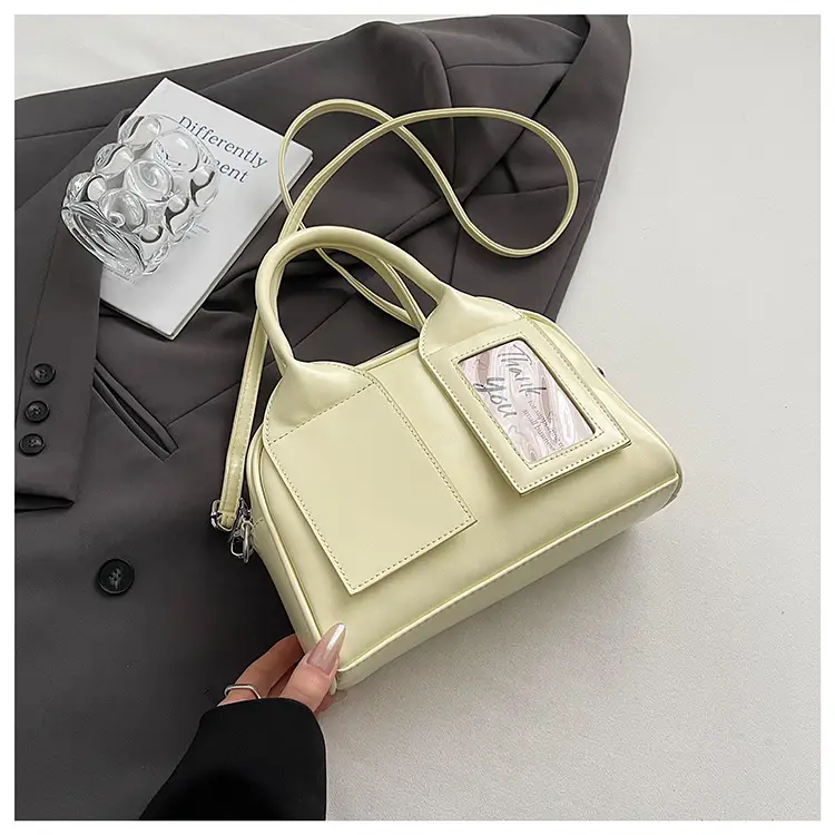 Women's Light Purple Clear Pouch with Bow - Image 11
