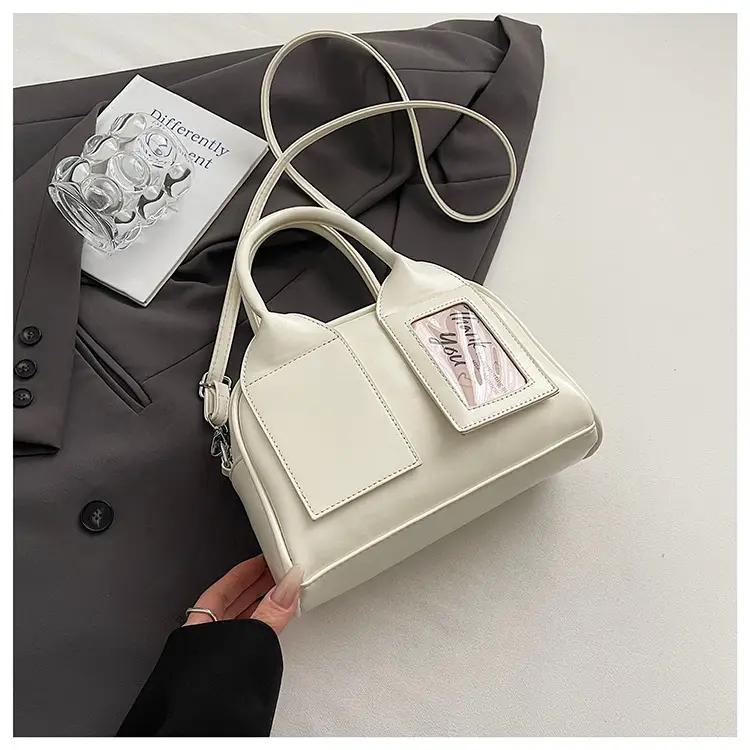 Women's Light Purple Clear Pouch with Bow - Image 7