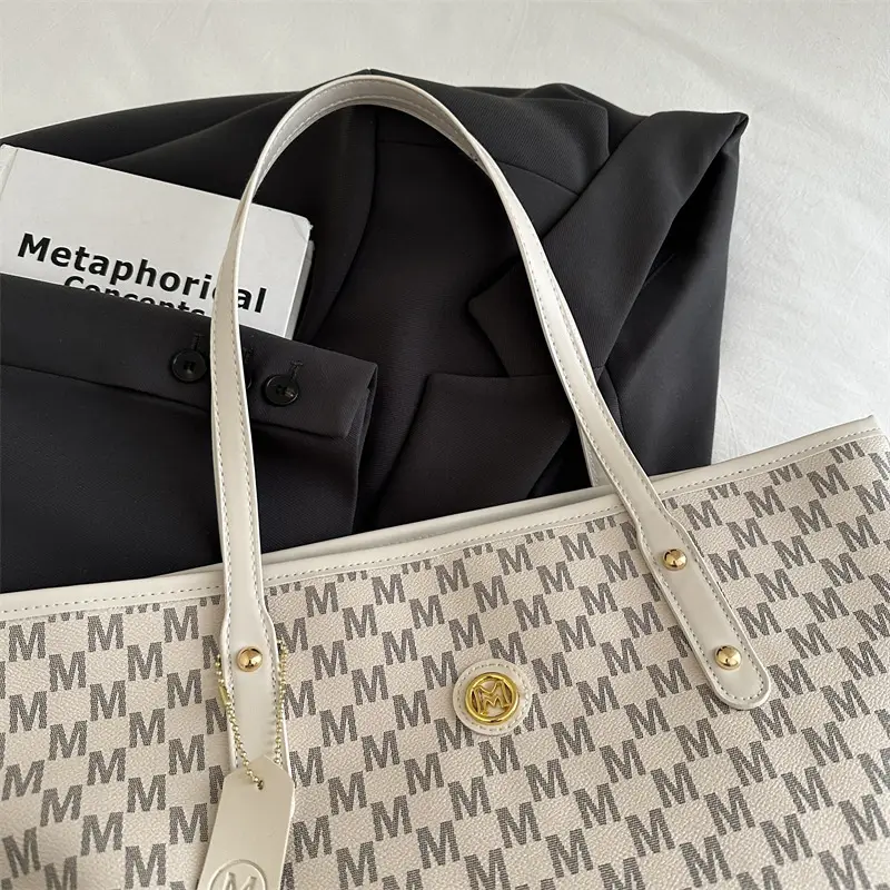 Women Checkered Shoulder Bag Large Capacity Commuter All-match - Image 6