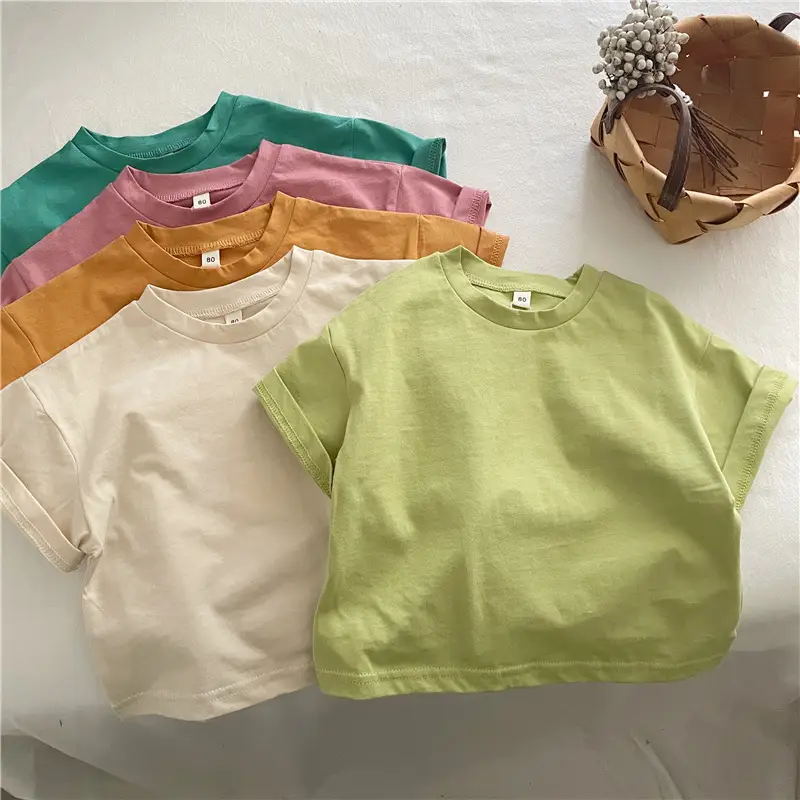 Summer Cotton T-Shirt for Boys Girls Loose Fit - Image 6