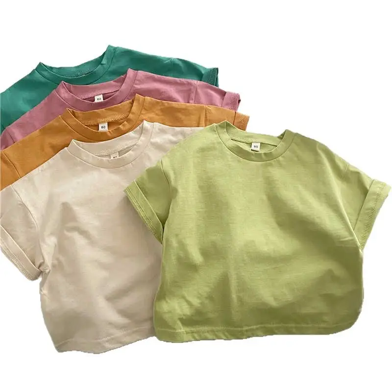 Summer Cotton T-Shirt for Boys Girls Loose Fit - Image 10