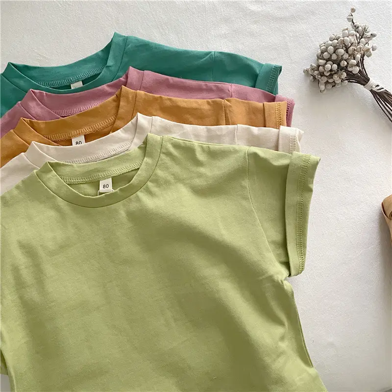 Summer Cotton T-Shirt for Boys Girls Loose Fit — feature 2