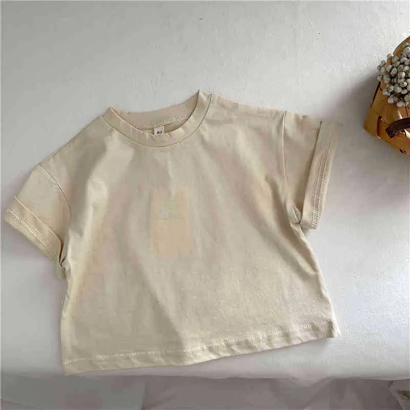Summer Cotton T-Shirt for Boys Girls Loose Fit - Image 2