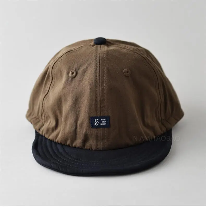 Men's Brown Patchy Baseball Cap with Drawstring — feature 4