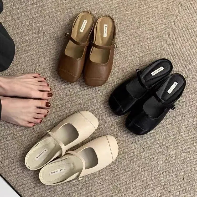Women's Korean Style Half Slippers 2025 New - Image 7