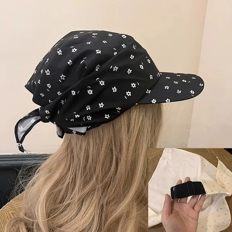Red Checkered Strap Cap for Girls Boys Summer Sun Hat — feature 21