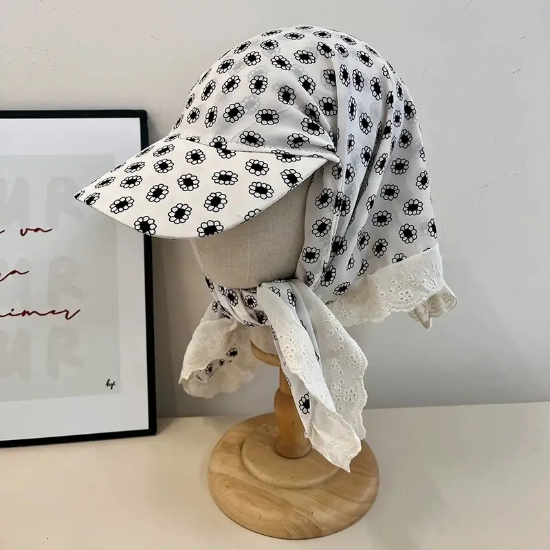 Red Checkered Strap Cap for Girls Boys Summer Sun Hat