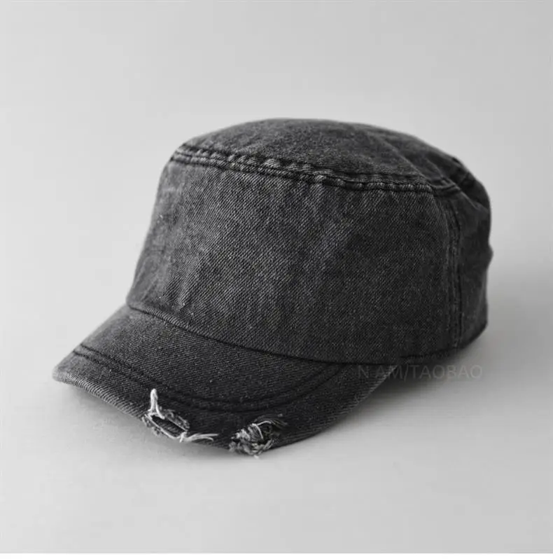 Women Denim Rhinestone Flat Cap Spring Summer — feature 2