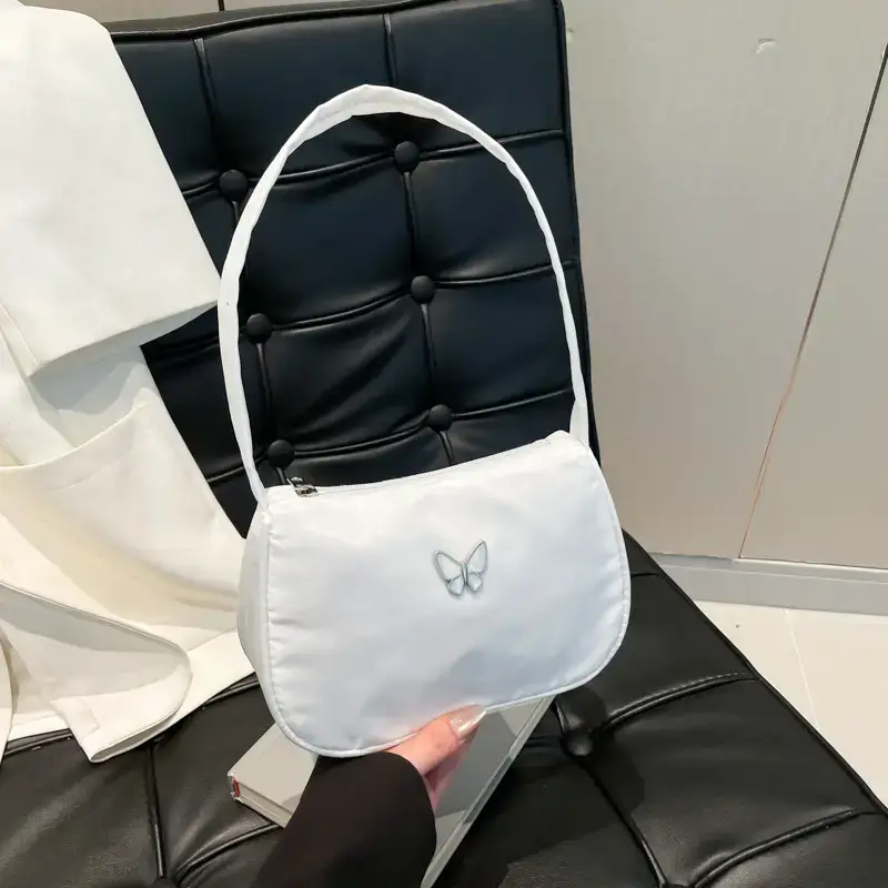 White Butterfly Shoulder Bag for Women - Image 6