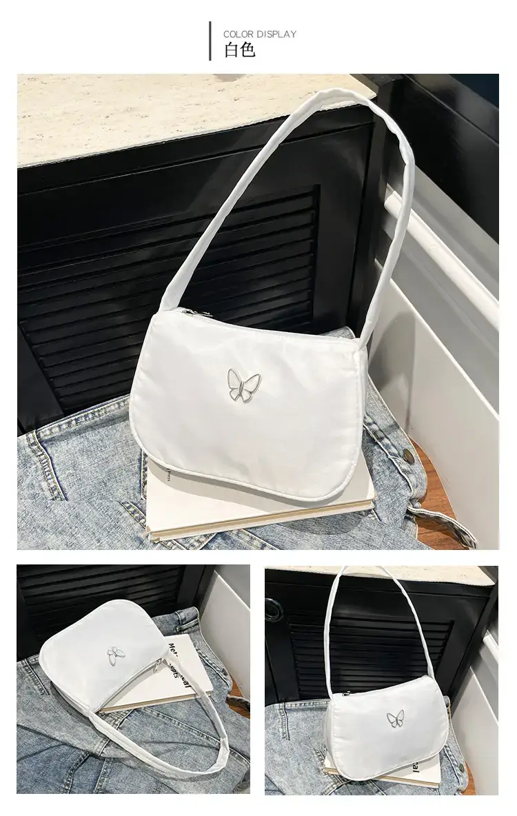 White Butterfly Shoulder Bag for Women — feature 15