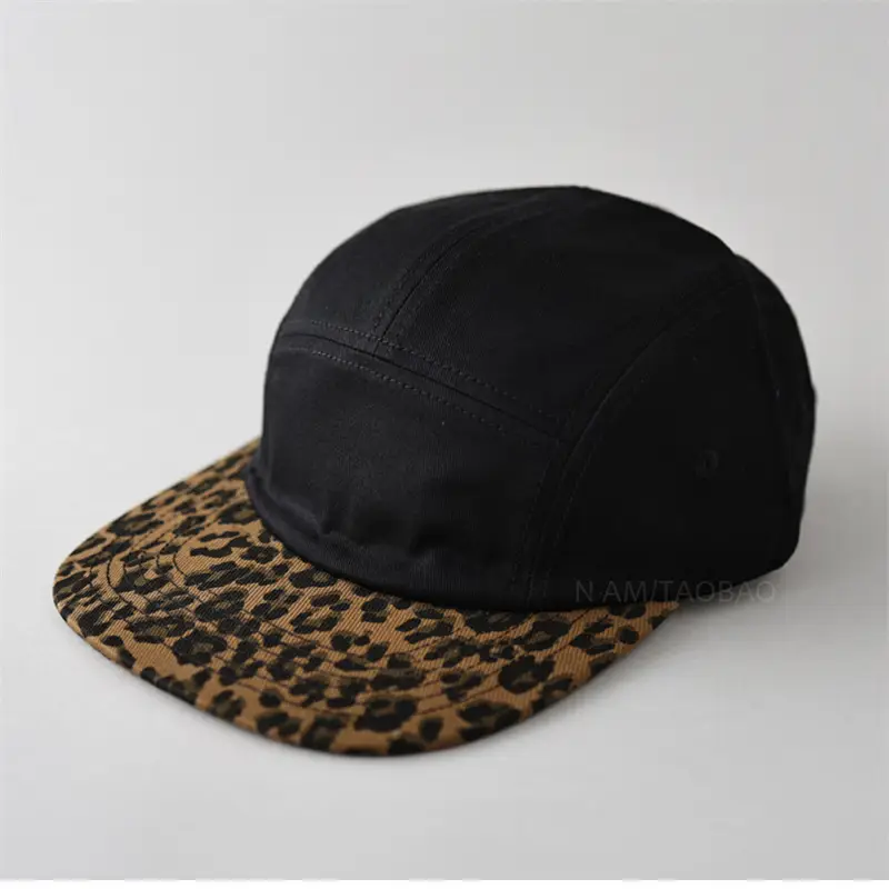 Retro Leopard Cap Maroon Baseball Men Women Casual - Image 6