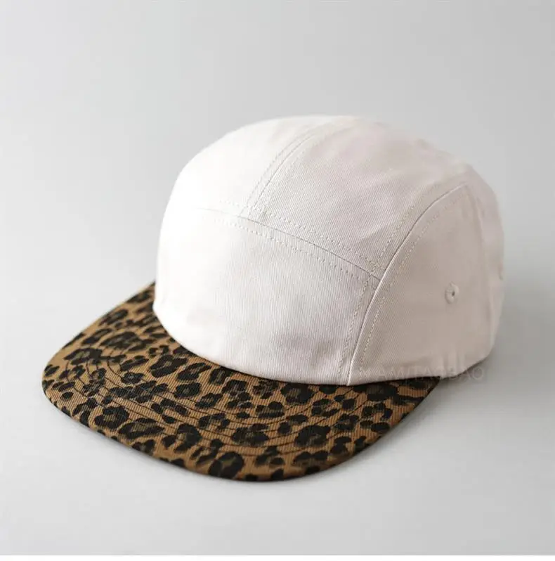 Retro Leopard Cap Maroon Baseball Men Women Casual — feature 4