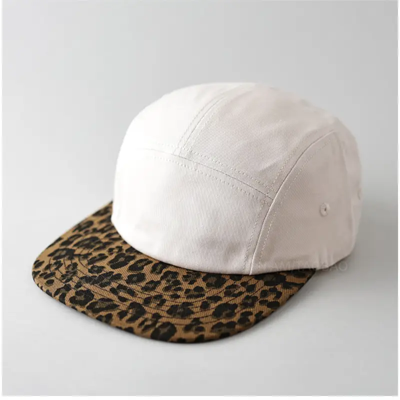 Retro Leopard Cap Maroon Baseball Men Women Casual - Image 4