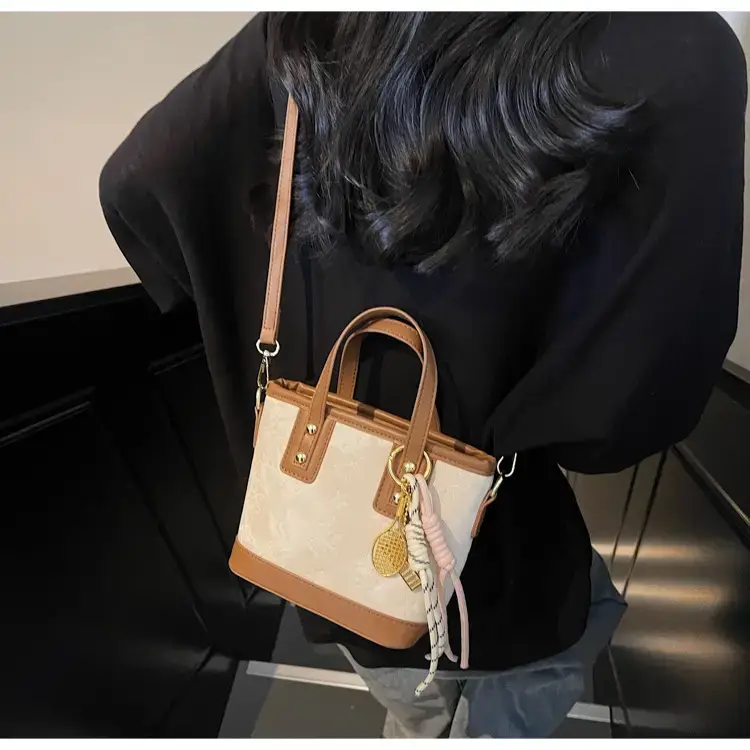 Pink Embossed Korean Style Handbag for Women — feature 21