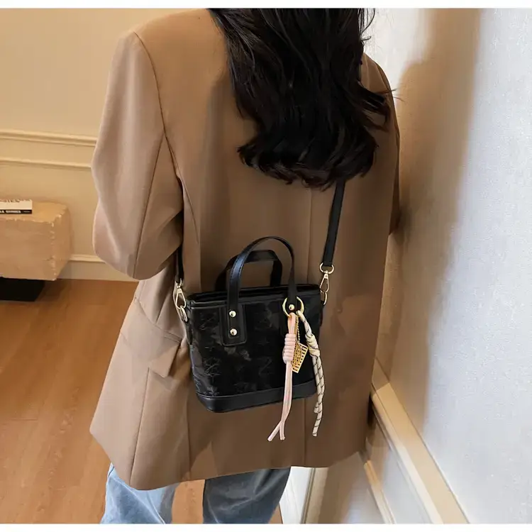 Pink Embossed Korean Style Handbag for Women — feature 26