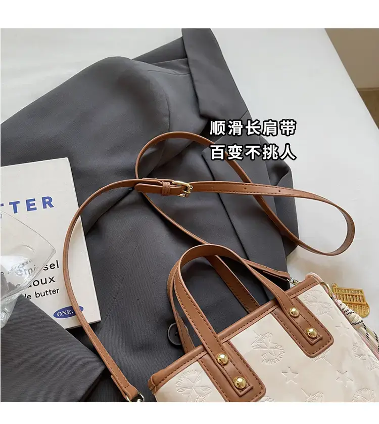 Pink Embossed Korean Style Handbag for Women — feature 3