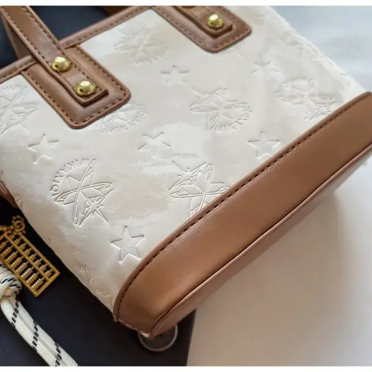 Pink Embossed Korean Style Handbag for Women — feature 35