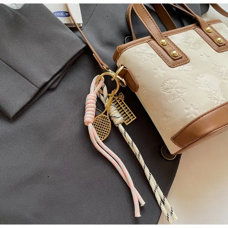 Pink Embossed Korean Style Handbag for Women — feature 36