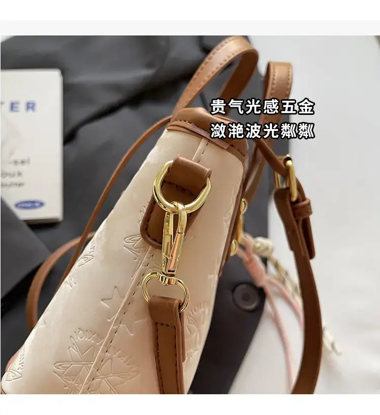 Pink Embossed Korean Style Handbag for Women — feature 4
