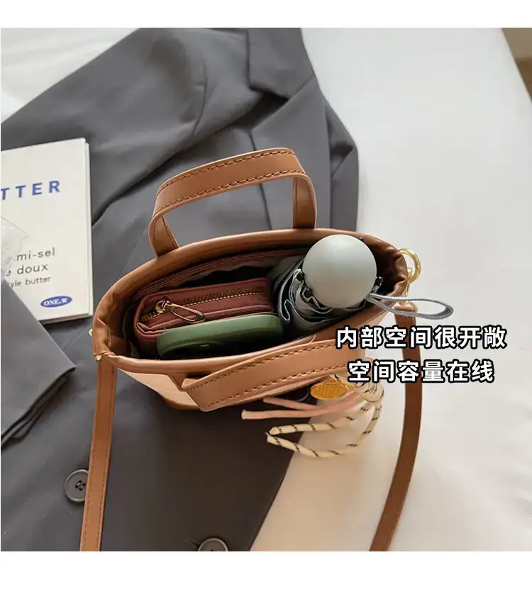 Pink Embossed Korean Style Handbag for Women — feature 9