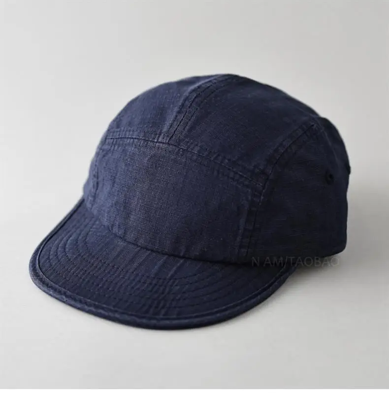 Men's Blue Denim Baseball Cap with Short Bristle — feature 1