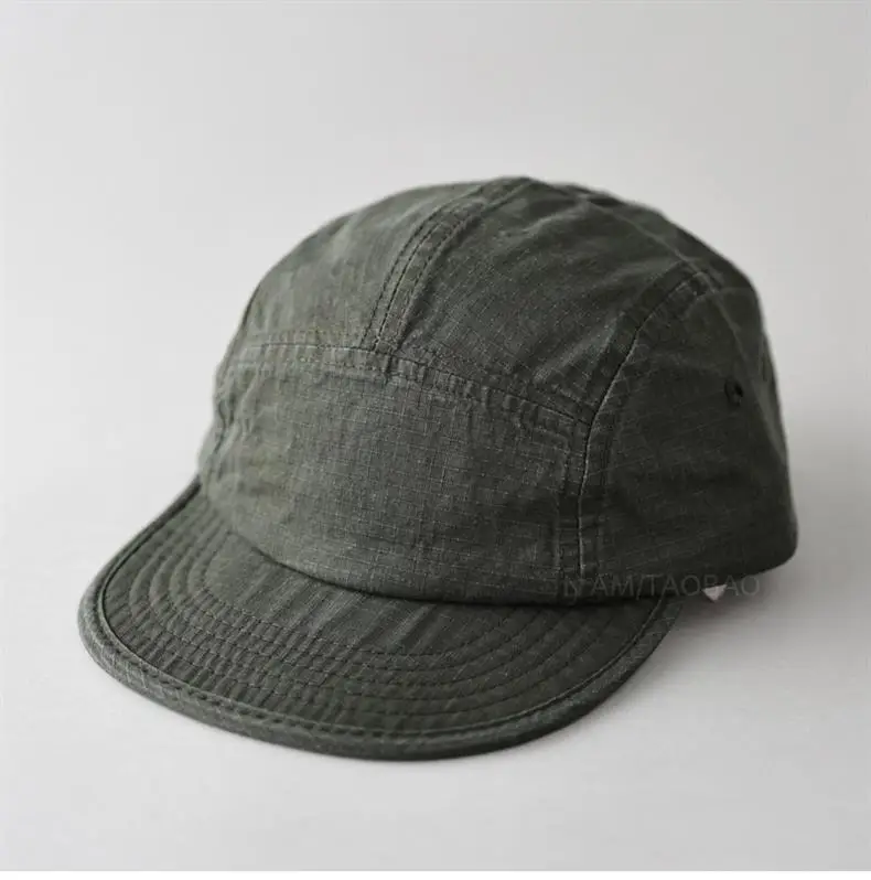Men's Blue Denim Baseball Cap with Short Bristle — feature 3
