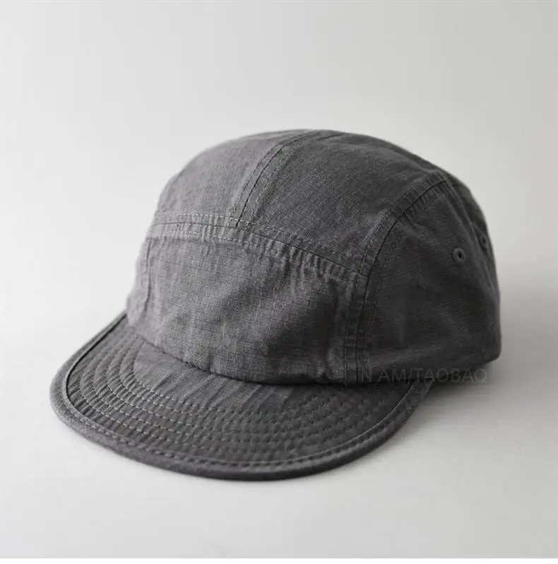 Men's Blue Denim Baseball Cap with Short Bristle — feature 5