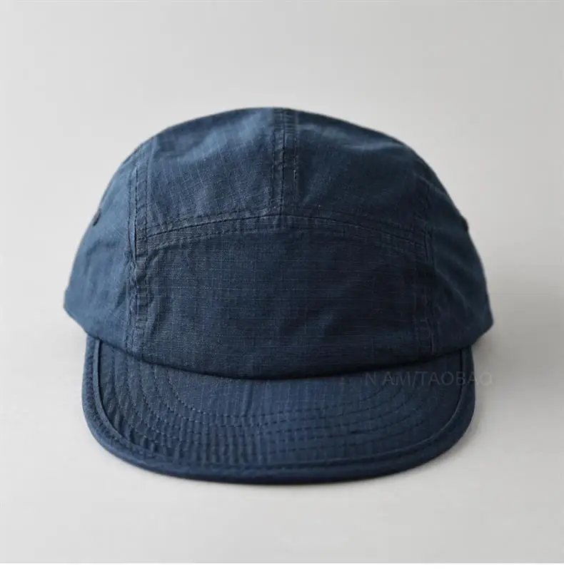 Men's Blue Denim Baseball Cap with Short Bristle — feature 8