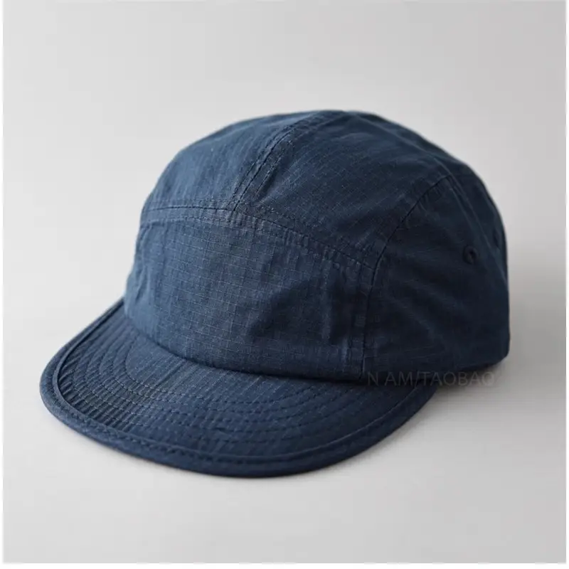 Men's Blue Denim Baseball Cap with Short Bristle - Image 5