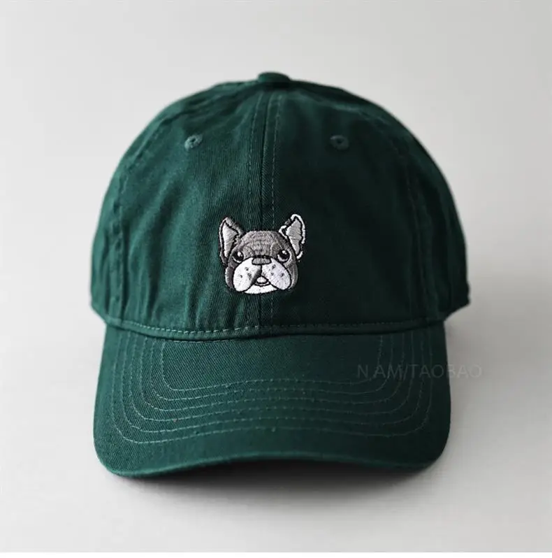 Gray Cartoon Embroidered Baseball Cap Unisex Sunshade — feature 6