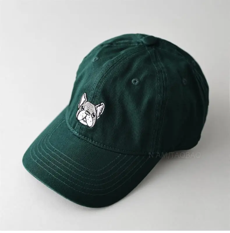 Gray Cartoon Embroidered Baseball Cap Unisex Sunshade — feature 7