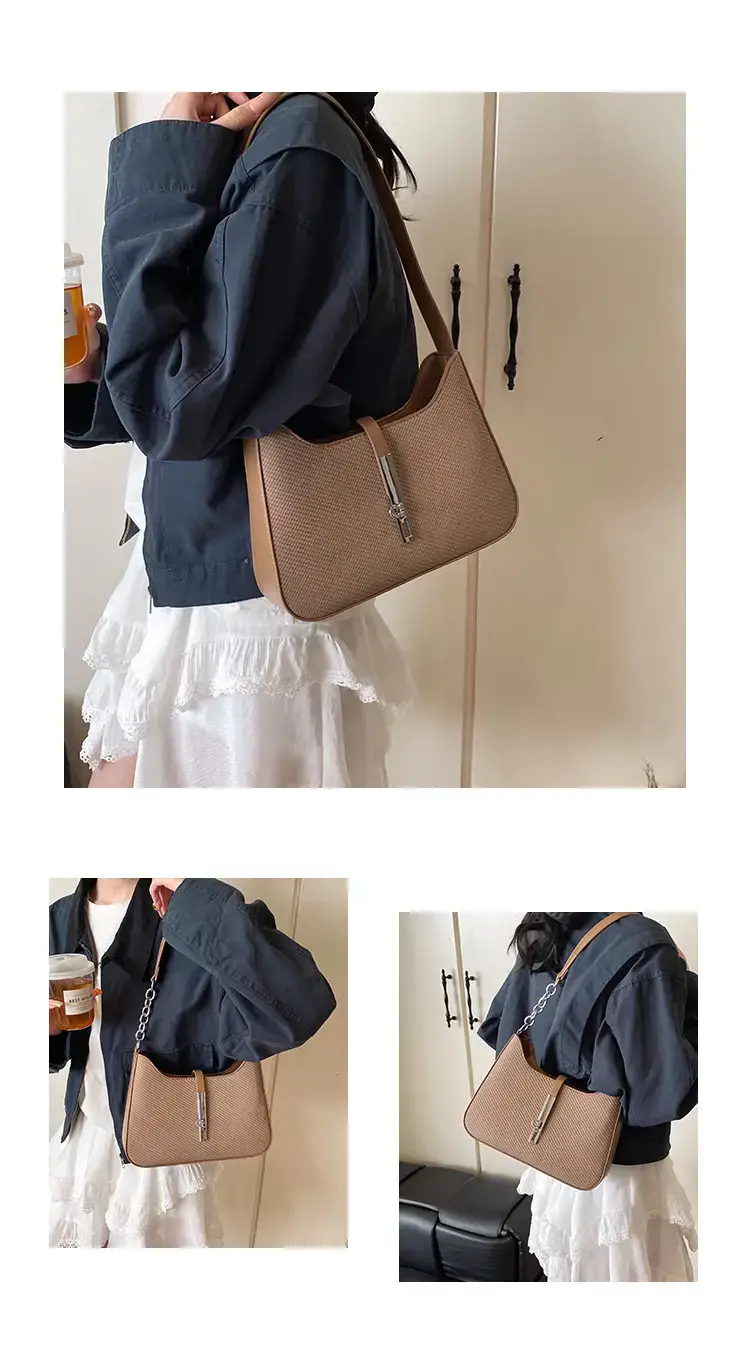 Women's Crossbody Bag Beige Chain Strap 2025 — feature 3