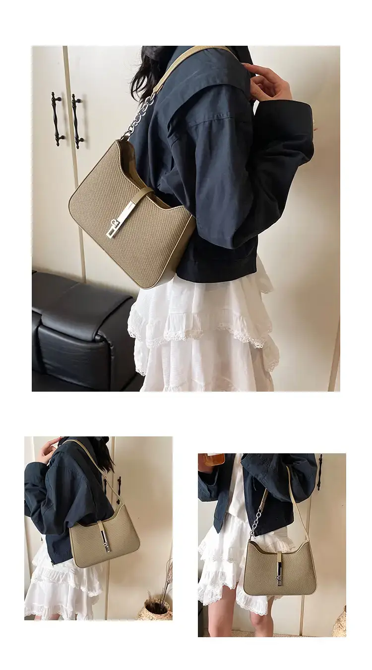Women's Crossbody Bag Beige Chain Strap 2025 — feature 4