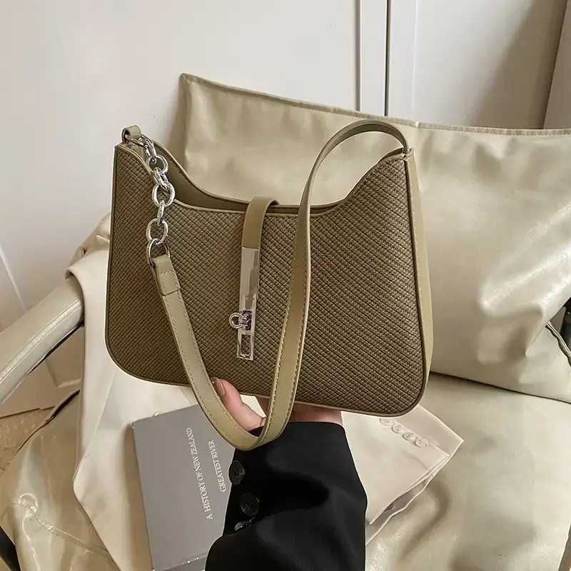 Women's Crossbody Bag Beige Chain Strap 2025 - Image 5