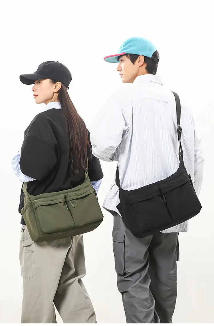 Waterproof Green Satchel Shoulder Bag for Men Women — feature 12