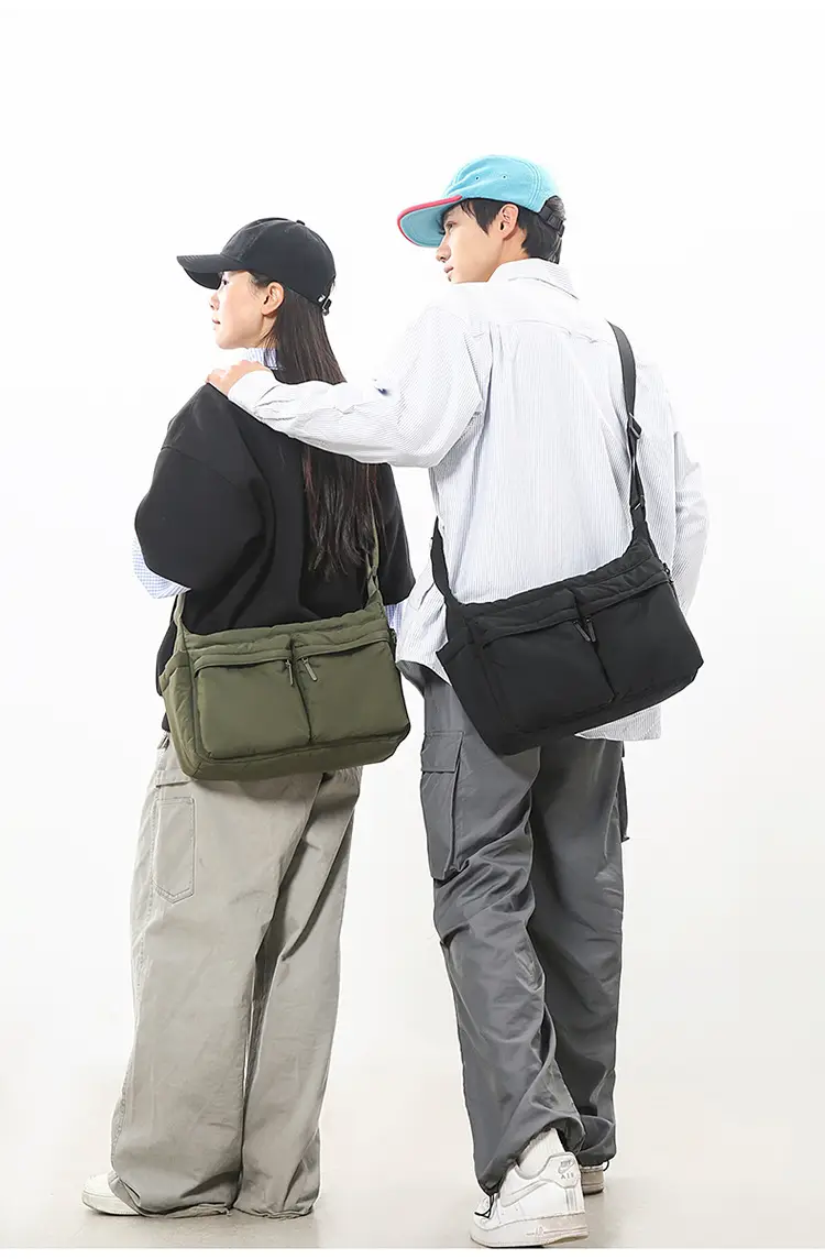 Waterproof Green Satchel Shoulder Bag for Men Women — feature 15