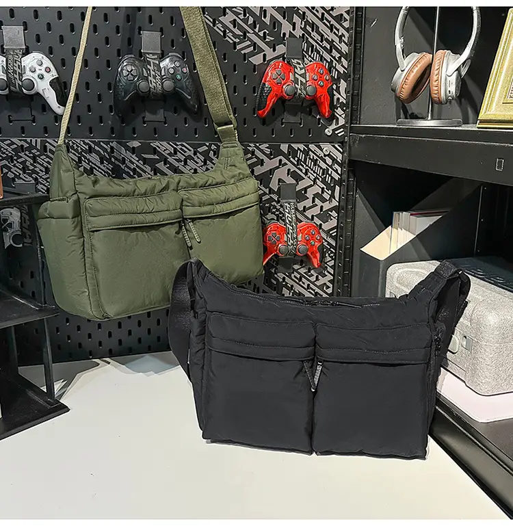 Waterproof Green Satchel Shoulder Bag for Men Women — feature 20