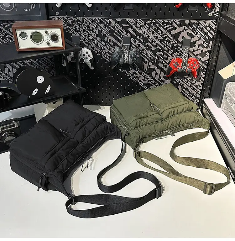 Waterproof Green Satchel Shoulder Bag for Men Women — feature 21