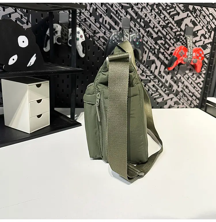 Waterproof Green Satchel Shoulder Bag for Men Women — feature 28