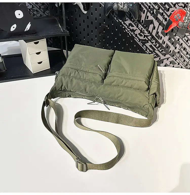 Waterproof Green Satchel Shoulder Bag for Men Women — feature 31