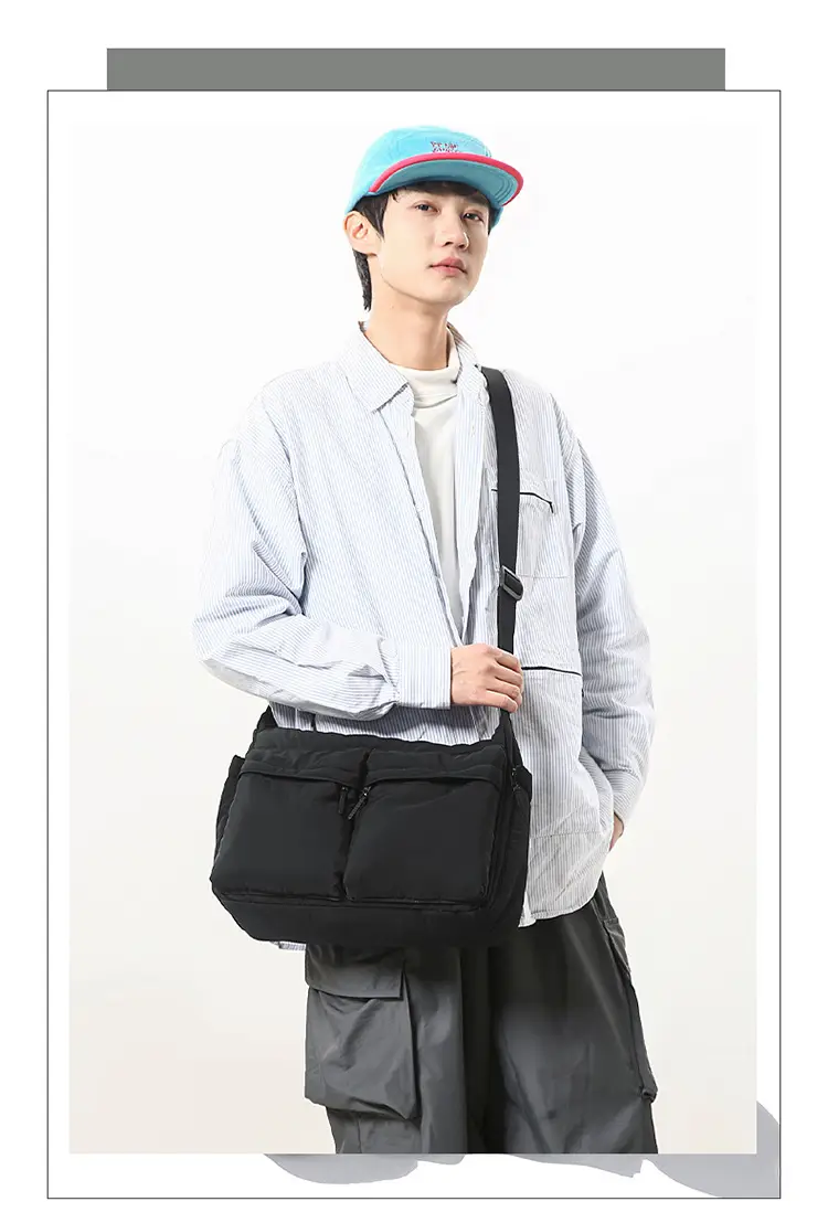 Waterproof Green Satchel Shoulder Bag for Men Women — feature 5