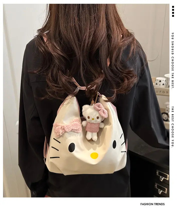 Cute Hello Kitty Cartoon Shoulder Bag for Women — feature 1