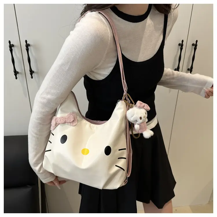 Cute Hello Kitty Cartoon Shoulder Bag for Women — feature 12