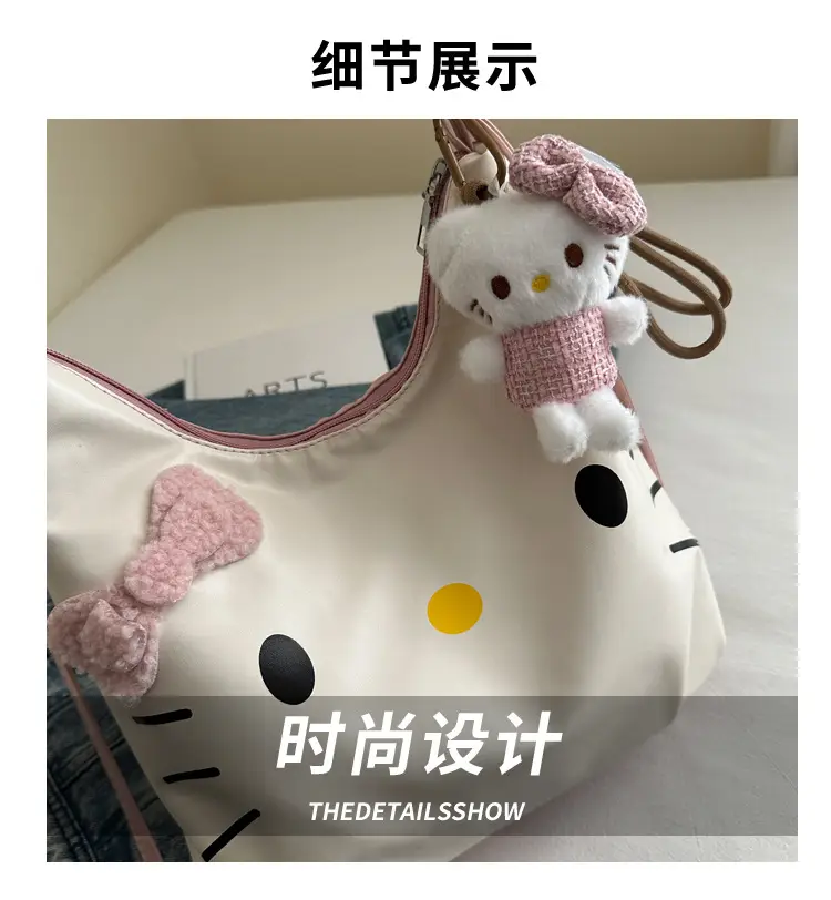 Cute Hello Kitty Cartoon Shoulder Bag for Women — feature 3