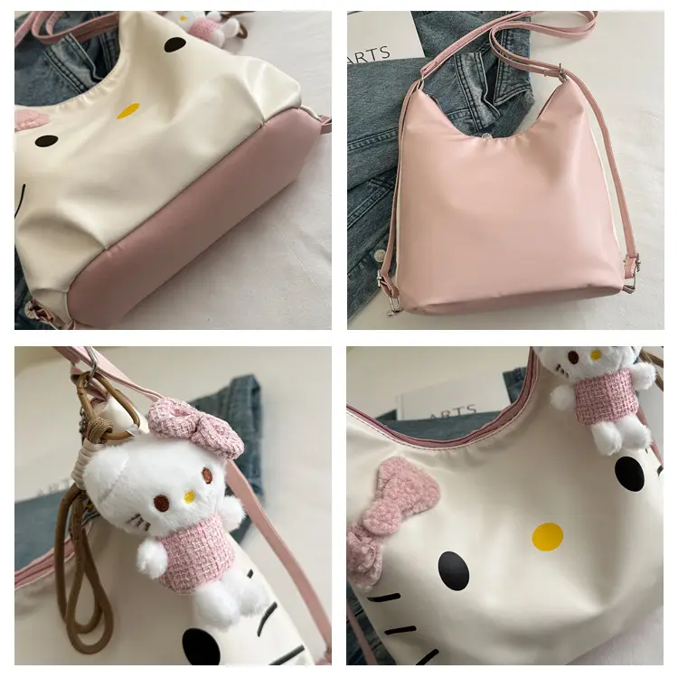 Cute Hello Kitty Cartoon Shoulder Bag for Women — feature 6