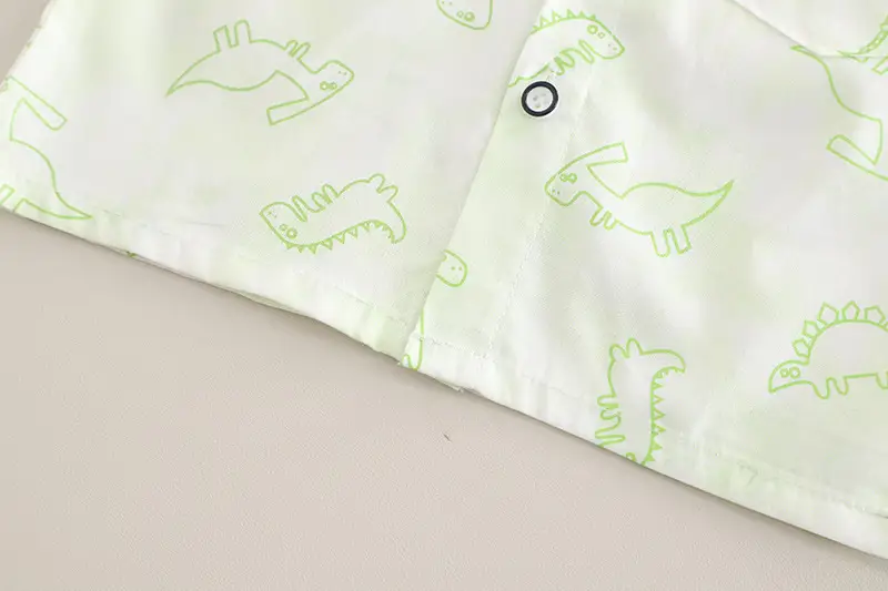 Summer 2025 Kids Cotton T-Shirt Shorts Set Light Green — feature 11