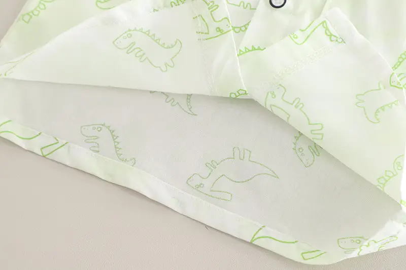 Summer 2025 Kids Cotton T-Shirt Shorts Set Light Green — feature 12