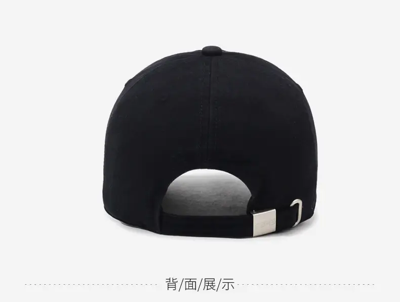 Black Embroidered Baseball Cap for Women & Men — feature 12