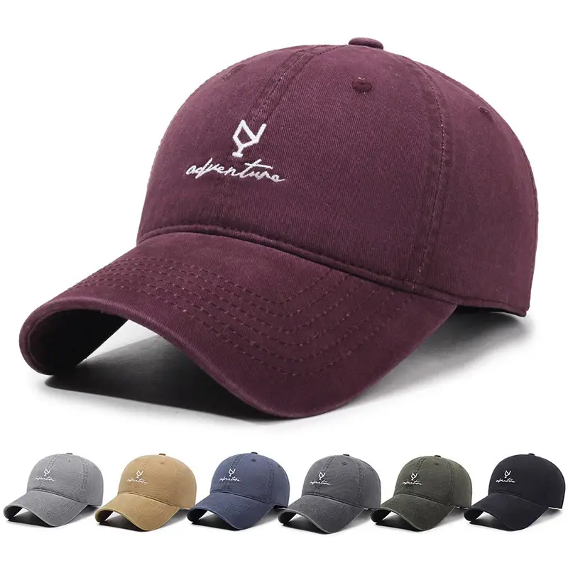 Retro Soft Top Baseball Cap Women's Grey Wide Brim Sun Hat - Image 8